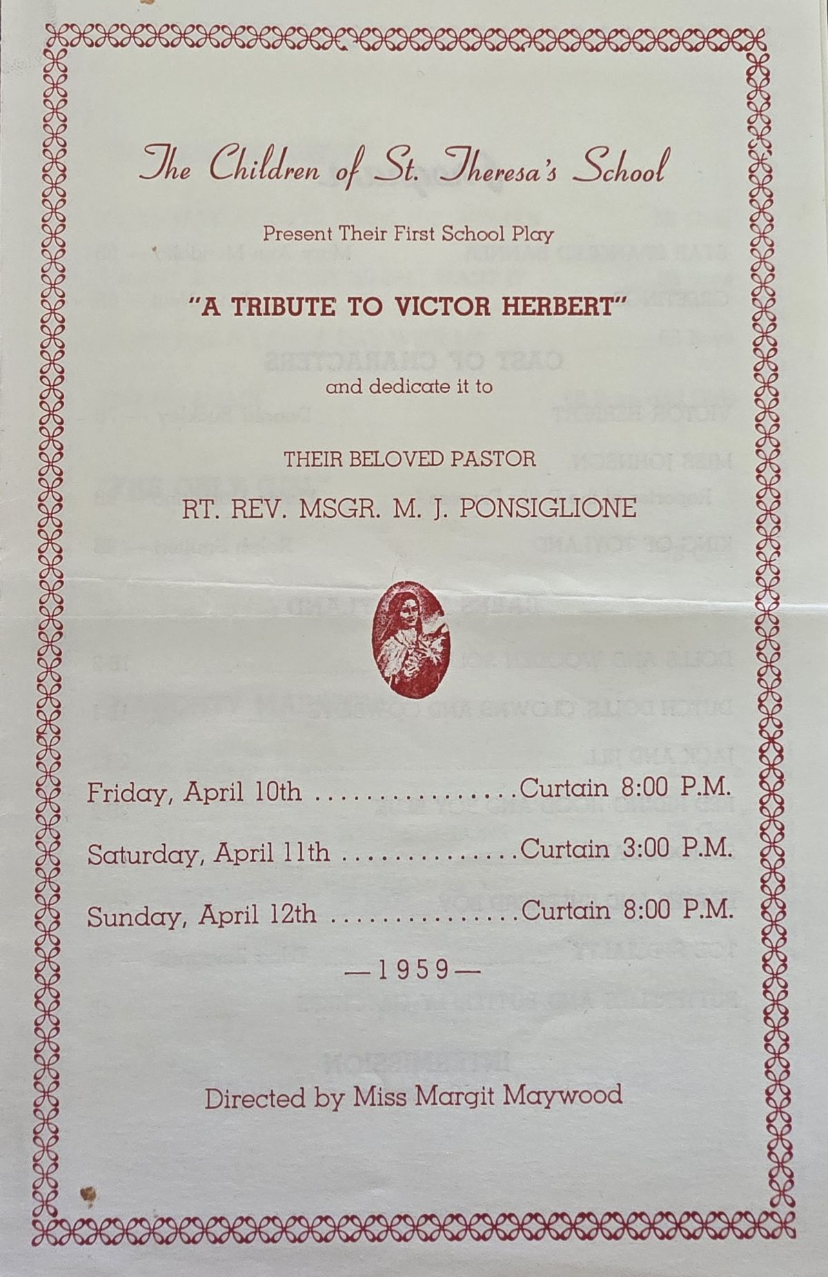 First School Play 1959